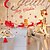 abordables Decoraciones navideñas-copos de nieve cervatillo pegatinas pared de la Navidad 18 * 60cm color al azar