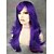 ieftine Peruci Costum-Femei Peruci Sintetice Fără calotă Drept Violet Perucă Cosplay costum Peruci