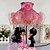 cheap Desk Lamps-Valentine&#039;S Day Couples Bear Children Cloth Art Of Carve Patterns Or Designs On Woodwork Rose Desk Lamp Led Light