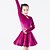 cheap Latin Dancewear-Latin Dance Dress Buttons Performance Long Sleeve Natural Spandex Velvet Polyester