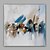 billige Abstrakte malerier-Hang-Painted Oliemaleri Hånd malede - Abstrakt Klassisk Moderne Omfatter indre ramme / Stretched Canvas