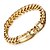 cheap Bracelets &amp; Bangles-Men&#039;s Chain Bracelet Wheat Baht Chain Luxury Fashion Hip-Hop Hip Hop 18K Gold Plated Bracelet Jewelry Golden / Silver For Party Street Gift Casual Daily / Stainless Steel / Titanium Steel