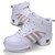 cheap Dance Sneakers-Women&#039;s Dance Sneakers Sneaker Split Sole Low Heel Leather White / Black