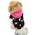 preiswerte Hundekleidung-Katze Hund Kapuzenshirts Pyjamas Winter Hundekleidung Schwarz Rot Rose Kostüm Baumwolle Herz Modisch XS S M L
