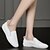 cheap Women&#039;s Slip-Ons &amp; Loafers-Women&#039;s Shoes Leather Spring / Fall Comfort Loafers &amp; Slip-Ons Flat Heel White / Black