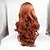 cheap Synthetic Lace Wigs-Synthetic Lace Front Wig Wavy Body Wave Lace Front Wig Long Auburn Synthetic Hair 18-26 inch Women&#039;s Natural Hairline Middle Part Red