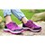 preiswerte Damensportschuhe-Damen Sneakers Flacher Absatz Schnürsenkel Stoff Komfort Frühling / Herbst Purpur / Rot