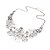 cheap Necklaces &amp; pendants-Statement Necklace For Women&#039;s Party Anniversary Birthday Alloy Flower Gold Silver