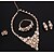 cheap Jewelry Sets-Women&#039;s Jewelry Set Imitation Pearl, Fashion Include Bridal Jewelry Sets Gold For Wedding Party / Rings / Earrings / Necklace / Bracelets &amp; Bangles