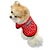 baratos Roupa para Cães-Gato Cachorro Camiseta Roupas para Cães Vermelho Rosa claro Ocasiões Especiais Algodão Carta e Número Casual XS S M L