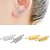 cheap Earrings-Women&#039;s Crystal Stud Earrings Drop Earrings Dangle Earrings Leaf Ladies Simple Style Double-layer Earrings Jewelry Silver / Gold / Black For Casual Daily Sports 1pc