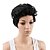 tanie Peruki najwyższej jakości-czarne peruki dla kobiet peruka syntetyczna falista falista peruka czarna naturalna czerń # 1b włosy syntetyczne czarne!