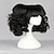 tanie Peruki kostiumowe-przebranie na karnawał peruka syntetyczna peruka cosplay peruka kręcone z grzywką z kucyk peruka naturalne czarne włosy syntetyczne damska czarna hairjoy