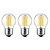 baratos Lâmpadas-3pçs 5 W Lâmpadas de Filamento de LED 550 lm E26 / E27 G45 6 Contas LED COB Branco Quente 220-240 V / 3 pçs / RoHs