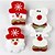 voordelige Kerstdecoraties-12st kerst santa broche broche flash stof lichtgevende kerstversiering kerst cadeau (stijl willekeurige)