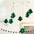 cheap Christmas Decorations-7pcs Christmas Tree Decorated Three-dimensional Ornaments New Window Hotel Mall Non-woven Fabric