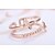 baratos Anéis-Mulheres Anel de banda Anéis para Falanges Midi Ring Cristal Dourado Prata Rosa ouro Prata de Lei senhoras Fashion Casamento Festa Jóias Crossover Coração Ajustável Adorável Desgaste Multi-maneiras