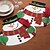cheap Christmas Decorations-New Christmas Santa Claus Placemats Snowman Mat Place Mat Pads With Napkin Dinner Table Christmas Supplies Decorations