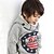 preiswerte Kapuzenpullover &amp; Sweatshirts-Baby Jungen Freizeit Alltag Galaxis Langarm Standard Kapuzenpullover Grau