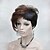 cheap Synthetic Trendy Wigs-high quality heat friendly red auburn mix dark brown asymmetri women s short wig