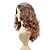 halpa Synteettiset trendikkäät peruukit-Synteettiset peruukit Kihara Kihara Peruukki Beige Synteettiset hiukset Naisten Ruskea OUO Hair