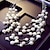 cheap Necklaces-Statement Necklace For Women&#039;s Pearl Casual Daily Pearl Layered Floating White