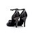 cheap Latin Shoes-Women&#039;s Latin Shoes / Salsa Shoes Satin Buckle Sandal / Heel Rhinestone / Buckle Customized Heel Customizable Dance Shoes Black / Purple / Pink / Indoor / Performance