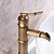 billige Klassisk-Baderom Sink Tappekran - Forskyll / Regndusj / Utbredt Antikk Kobber Centersat Enkelt Håndtak Et HullBath Taps