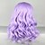 tanie Peruki kostiumowe-przebranie na karnawał peruka syntetyczna peruka cosplay peruka falista falista z grzywką peruka bardzo długa fioletowa włosy syntetyczne część boczna damska fioletowa hairjoy