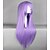 halpa Räätälöidyt peruukit-Synteettiset peruukit / Pilailuperuukit Suora Synteettiset hiukset Violetti Peruukki Naisten Hyvin pitkä Suojuksettomat Purppura
