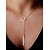 cheap Necklaces &amp; pendants-1pc Y Necklace For Women&#039;s Party Casual Daily Gold Plated Yellow Gold Alloy Lariat Bar Bar &amp; Circle Gold