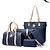 preiswerte Taschensets-Damen Taschen PU Tragetasche 6 Stück Geldbörse Set Kaffee / Blau / Rosa / Beutel Sets