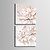 cheap Prints-E-HOME® Stretched Canvas Art Flower Decorative Painting Set of 2