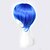 halpa Räätälöidyt peruukit-Synteettiset peruukit Pilailuperuukit Suora Suora Peruukki Sininen Synteettiset hiukset Naisten Sininen
