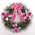 abordables Décorations de Noël-noël couronne aiguilles 3 couleurs de pin décoration de Noël pour un diamètre de partie à la maison 40cm navidad nouvelles fournitures