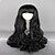 Недорогие Парики к костюмам-ведьмы / волшебник парик косплей костюм парик синтетический парик косплей парик волнистый волнистый с челкой парик очень длинные натуральные черные синтетические волосы женские черные волосы парик