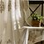 cheap Sheer Curtains-Sheer Curtains Shades Two Panels Bedroom Flower Polyester Embroidery