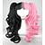 cheap Costume Wigs-pink and black 70cm classical anime wavy braided lolita cosplay wig Halloween