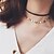 preiswerte Halsbänder-Women&#039;s Choker Necklace Pendant Necklace Layered Ladies Geometric Tattoo Style Tassel Leather Alloy Golden Necklace Jewelry For Wedding Party Casual Daily / Layered Necklace / Tattoo Choker Necklace