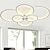 cheap Dimmable Ceiling Lights-6-Light LED Dimmable Ceiling Light Flush Mount Lights Circle Design Modern Style Simplicity Acrylic 90W Living Room Dining Room Bedroom Light Fixture ONLY DIMMABLE WITH REMOTE CONTROL