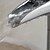 economico Classici-Lavandino rubinetto del bagno - Saliscendi / Cascata / Separato Cromo Installazione centrale Una manopola Un foroBath Taps