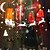 abordables Decoraciones navideñas-copos de nieve cervatillo pegatinas pared de la Navidad 18 * 60cm color al azar