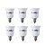 رخيصةأون اكسسوارات الإضاءة-youoklight 6PCS E12 إلى E27 محول محول لمبة ضوء مصباح - الفضة البيضاء