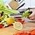 お買い得  果物＆野菜調理用品-賢いカッター6in1食品まな板はさみチョッパー野菜スライサー