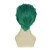 halpa Räätälöidyt peruukit-Synteettiset peruukit Suora Suora Peruukki Vihreä Synteettiset hiukset Naisten Vihreä