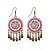 cheap Earrings-Women&#039;s Synthetic Opal Stud Earrings Drop Earrings Tassel Bohemian Rhinestone Earrings Jewelry Black / Red For Party Casual 1pc