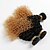 billige Ombre hårforlengelse-3 pakker Brasiliansk hår Krøllet Dyp Bølge Ubehandlet hår Nyanse 18 tommers Nyanse Hårvever med menneskehår Hairextensions med menneskehår / 10A