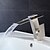 Χαμηλού Κόστους Classical-Μπάνιο βρύση νεροχύτη - LED / Καταρράκτης Βουρτσισμένο Νικέλιο Αναμεικτικές με ενιαίες βαλβίδες Ενιαία Χειριστείτε μια τρύπαBath Taps / Ορείχαλκος