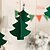 cheap Christmas Decorations-7pcs Christmas Tree Decorated Three-dimensional Ornaments New Window Hotel Mall Non-woven Fabric