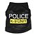 voordelige Hondenkleding-Kat Hond T-shirt Puppykleding Politie / militair Casual / Dagelijks Hondenkleding Puppykleding Hondenoutfits Zwart Blauw Roze Kostuum voor mannetjes- en vrouwtjeshonden Textiel Binnenwerk XS S M L